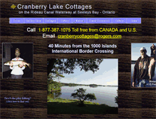 Tablet Screenshot of cranberrylakecottages.com